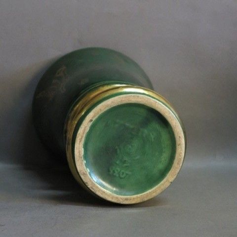 Art Nouveau Ceramic Vase. France 1900   1920. photo 190.0