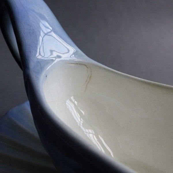 Art Nouveau Ceramic Sauce Boat In The Shape Of A Fish. 1900   1920 photo furniture