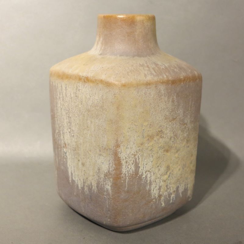 Ceramic Vase Of The Karlsruher Majolika. 1962