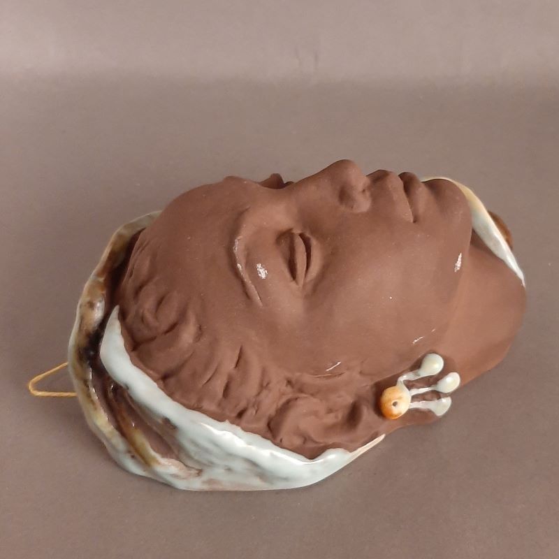 Ceramic Wall Mask Of The Karlsruher Majolika. 1950   1959 photo Art