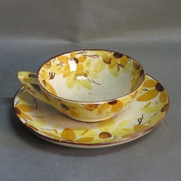 photo vinterior Keramisch chocoladeservies voor twee personen. Art Deco 1930 – 1935.