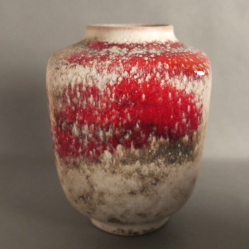 Ceramic Vase Of The Karlsruhe Majolika By F. Glatzle. 1978