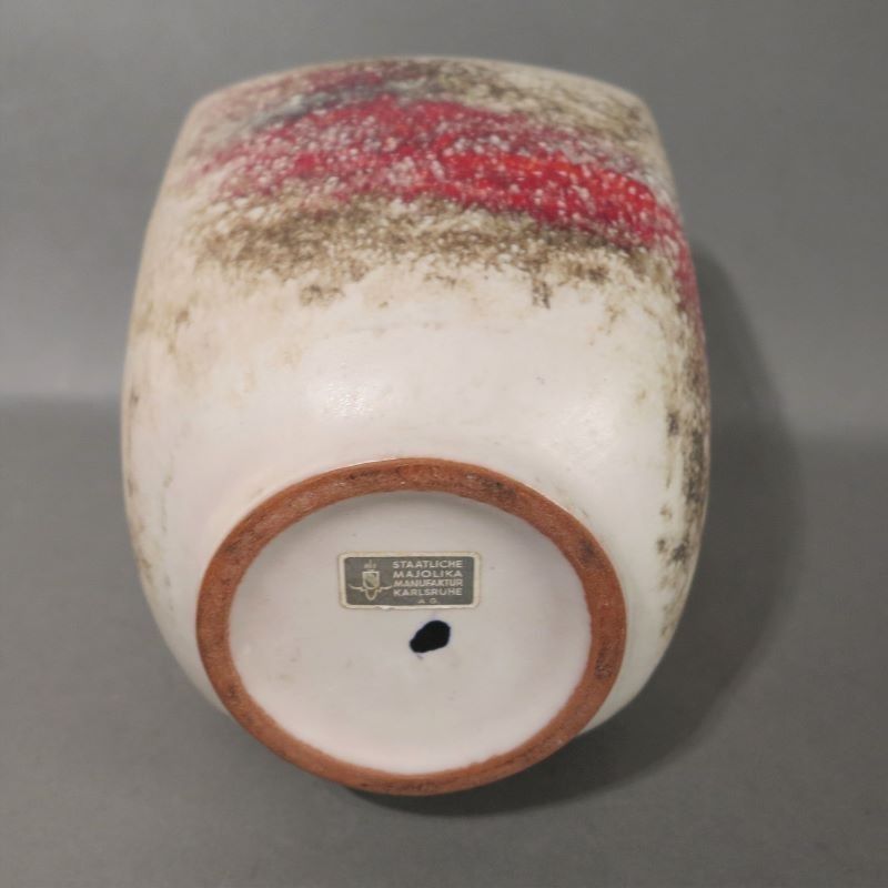 Ceramic Vase Of The Karlsruhe Majolika By F. Glatzle. 1978 photo Home Decor