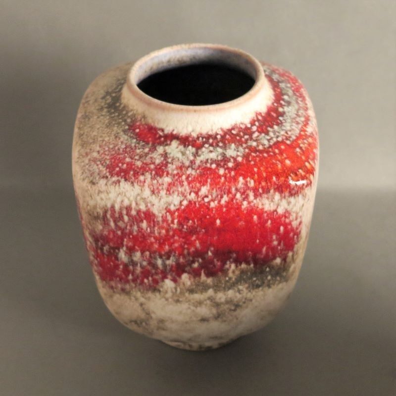 Ceramic Vase Of The Karlsruhe Majolika By F. Glatzle. 1978 photo vinterior