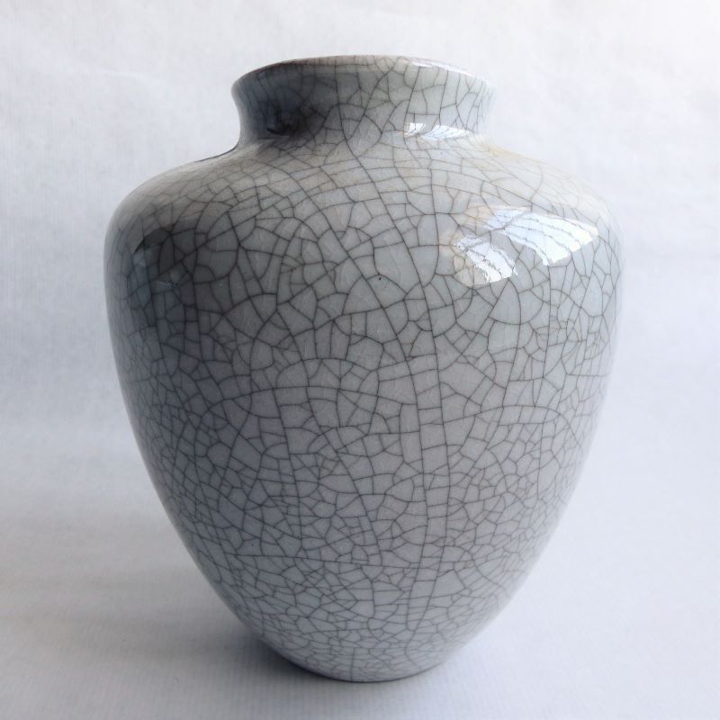 Ceramic Vase Of The Karlsruhe Majolika By Friedgart Glatzle. 1956 photo for sale
