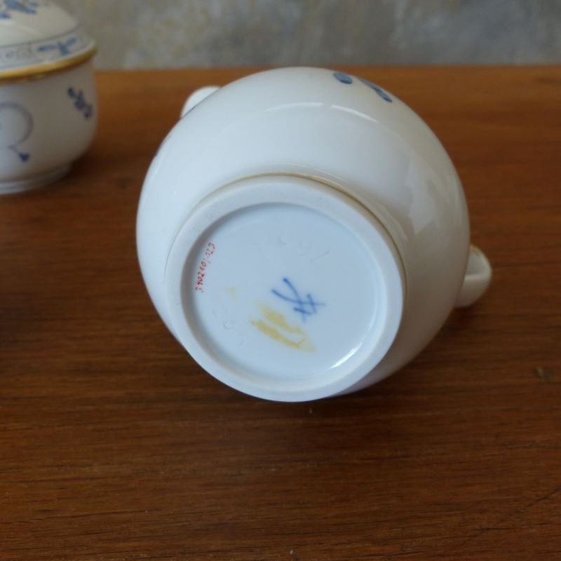 Meissen Porcelain Coffee Set For Six Persons 1940   1950 photo vinterior