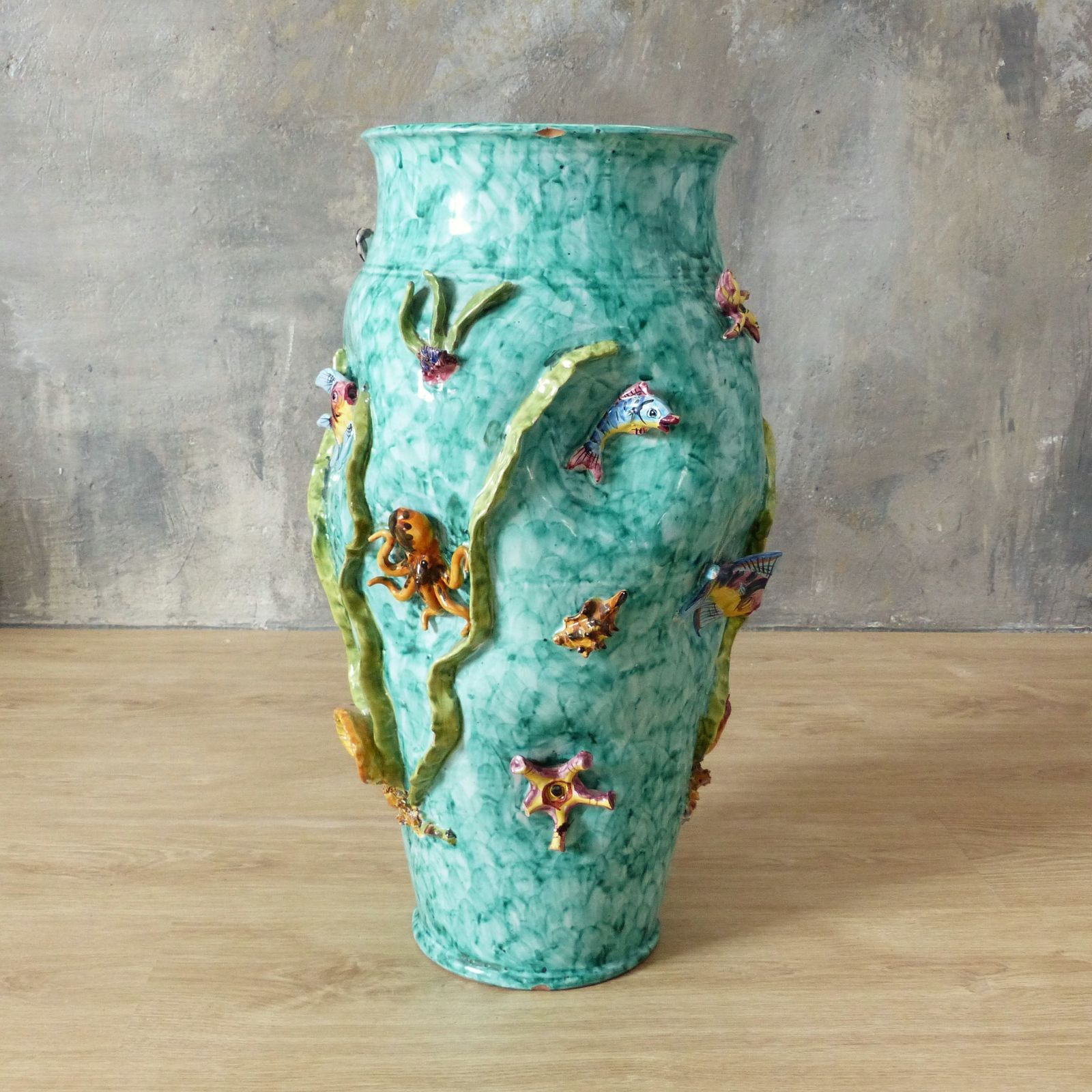 Ceramic Vase From Vietri Scotto. Italy 1950   1959. photo furniture