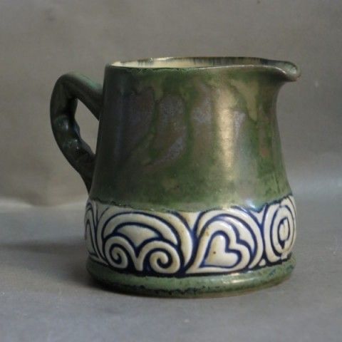 Art Nouveau. Ceramic Milk Jug. Quimper France 1900   1920. photo furniture