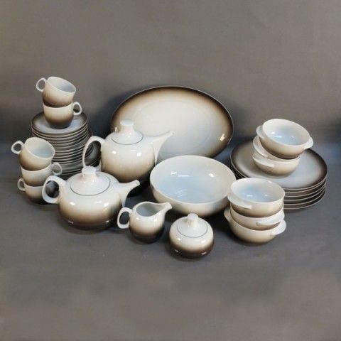 Porcelain Coffee Service For Six Persons Scherzer Bavaria 1970   1975