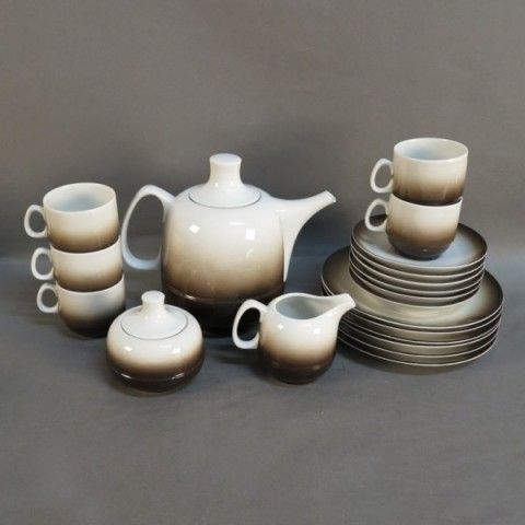 Porcelain Coffee Service For Six Persons Scherzer Bavaria 1970   1975 photo buy
