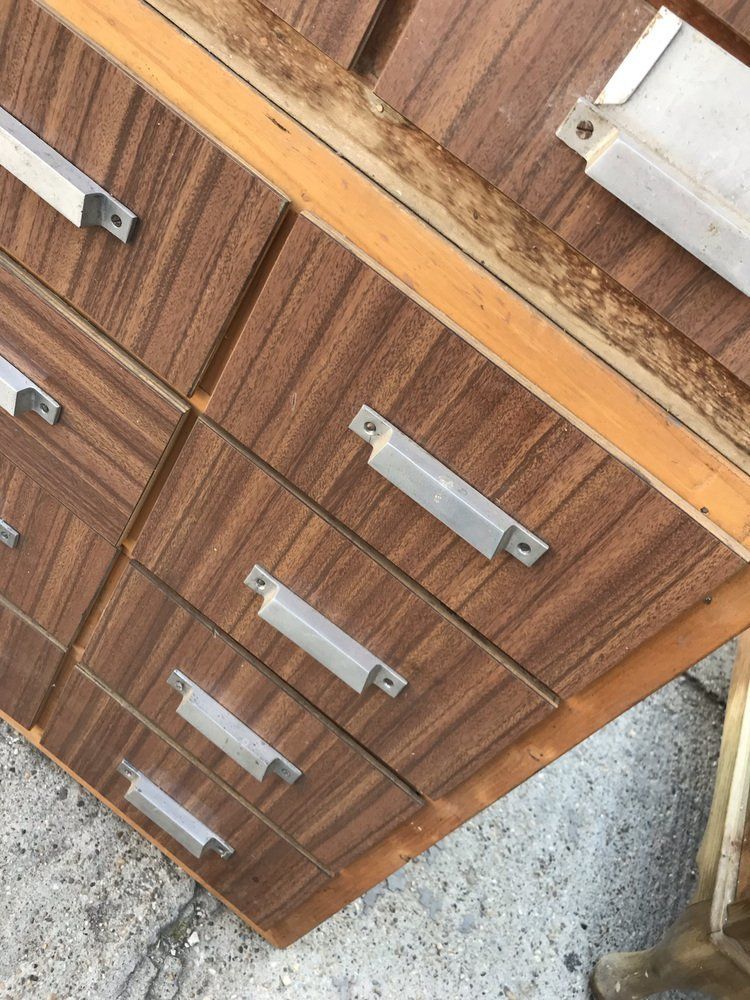 Industrial Cabinet With Drawers 1950s photo for sale