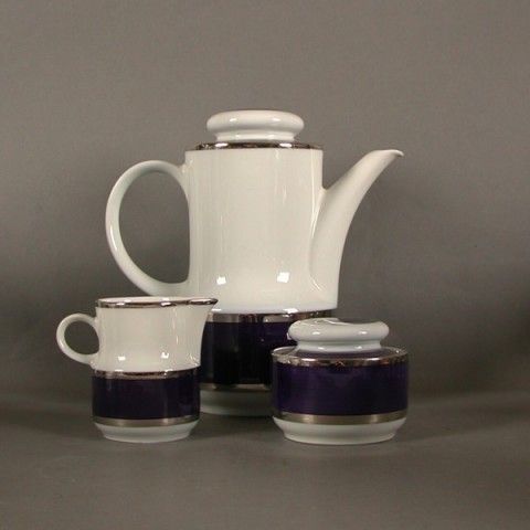 Porcelain Coffee Service For Six Persons Arzberg 1960 1970