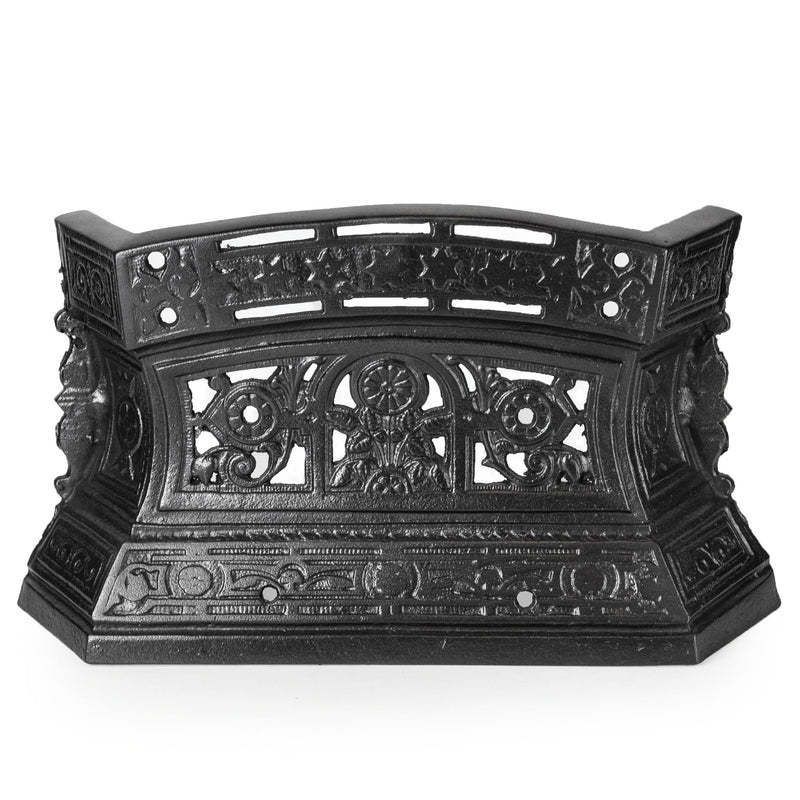Antique Cast Iron Ornate Floral Fireplace Tidy | Betty | Ashpan Cover