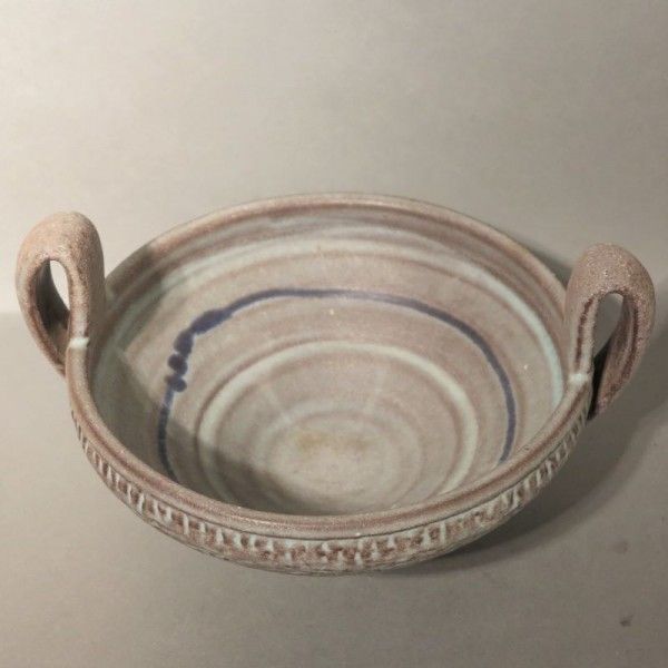 Ceramic Bowl Of The Karlsruher Majolika By F. Glatzle. 1965 photo 215.0