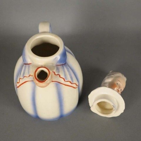 Ceramic Coffee Pot In Form Of A Woman Biedermeier. Germany 1930   1940 photo Home Decor
