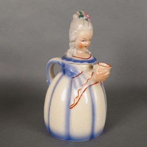 photo furniture Ceramic Coffee Pot In Form Of A Woman Biedermeier. Germany 1930   1940