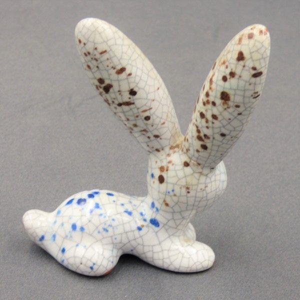 Ceramic Rabbit Of The Karlsruher Majolika By Walter Bosse. 1950   1960 photo for sale
