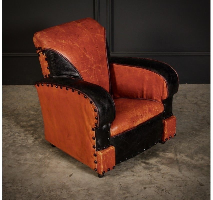 Rare Art Deco Style Leather Childs Club Chair photo furniture