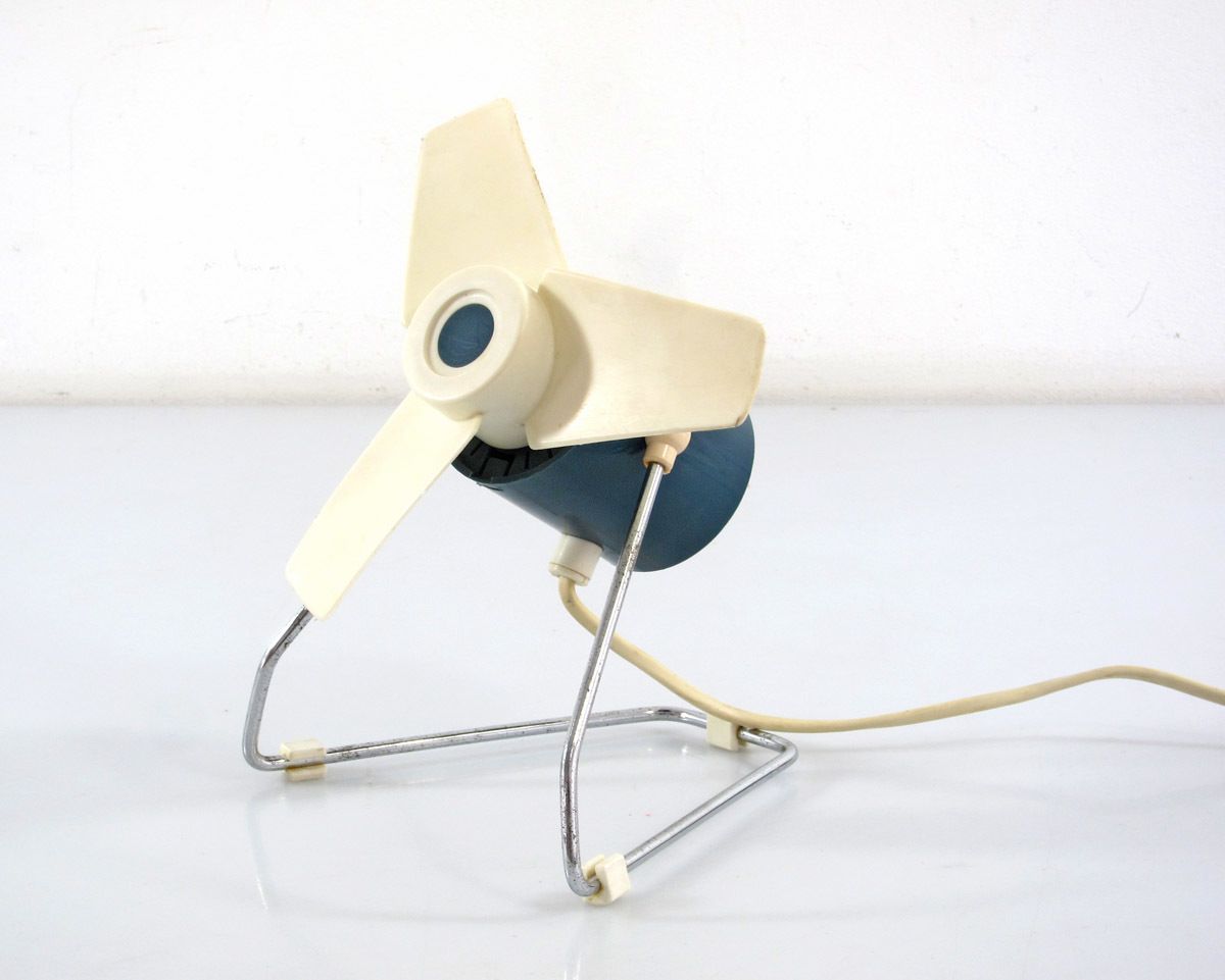 Vintage Blue Sixties Table Ventilator
