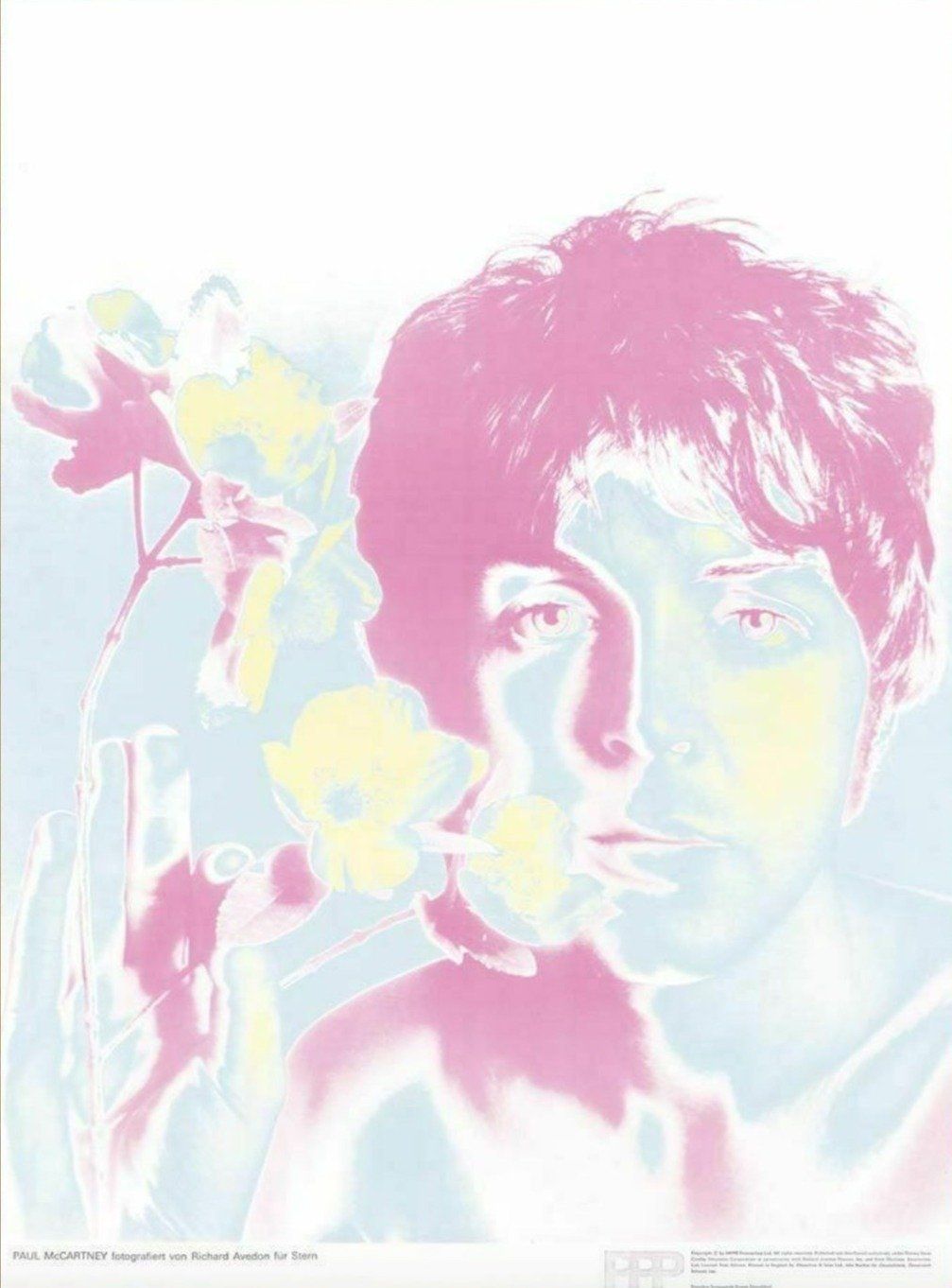 Paul Mccartney   Richard Avedon Original Vintage Poster