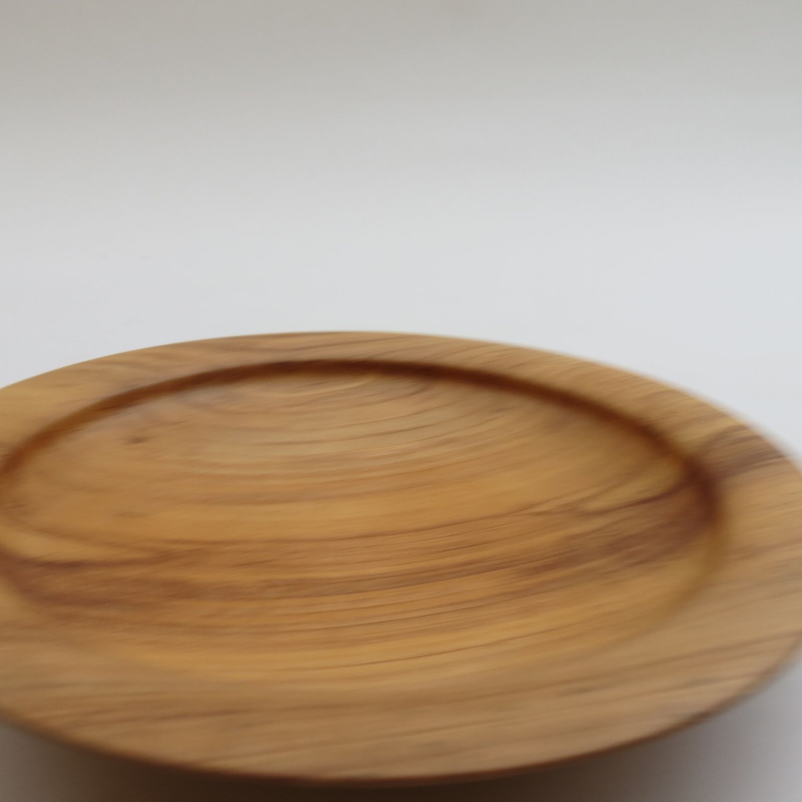 Handmade Hand Turned Wooden Bowl Apple Wood 1990s photo buy