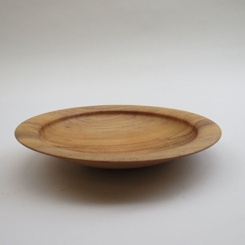 Handmade Hand Turned Wooden Bowl Apple Wood 1990s