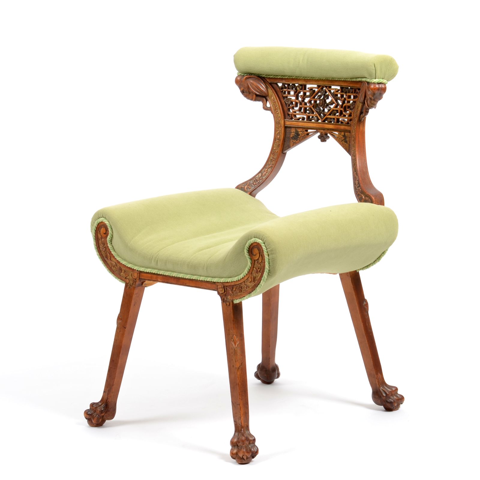 Late 19th Century Walnut Japanese Style Chair