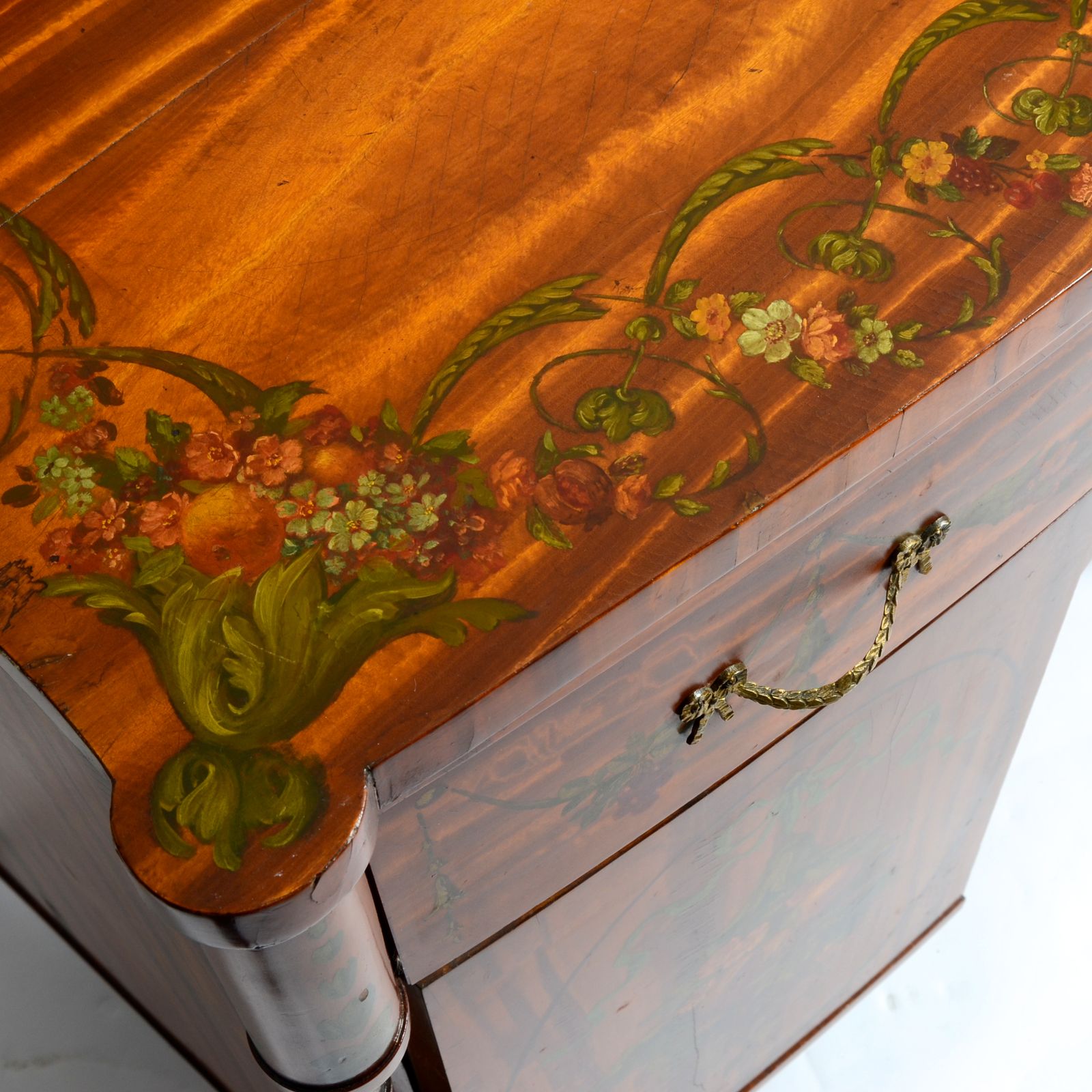 Late 19th Century Satinwood Painted Desk Or Dressing Table photo buy