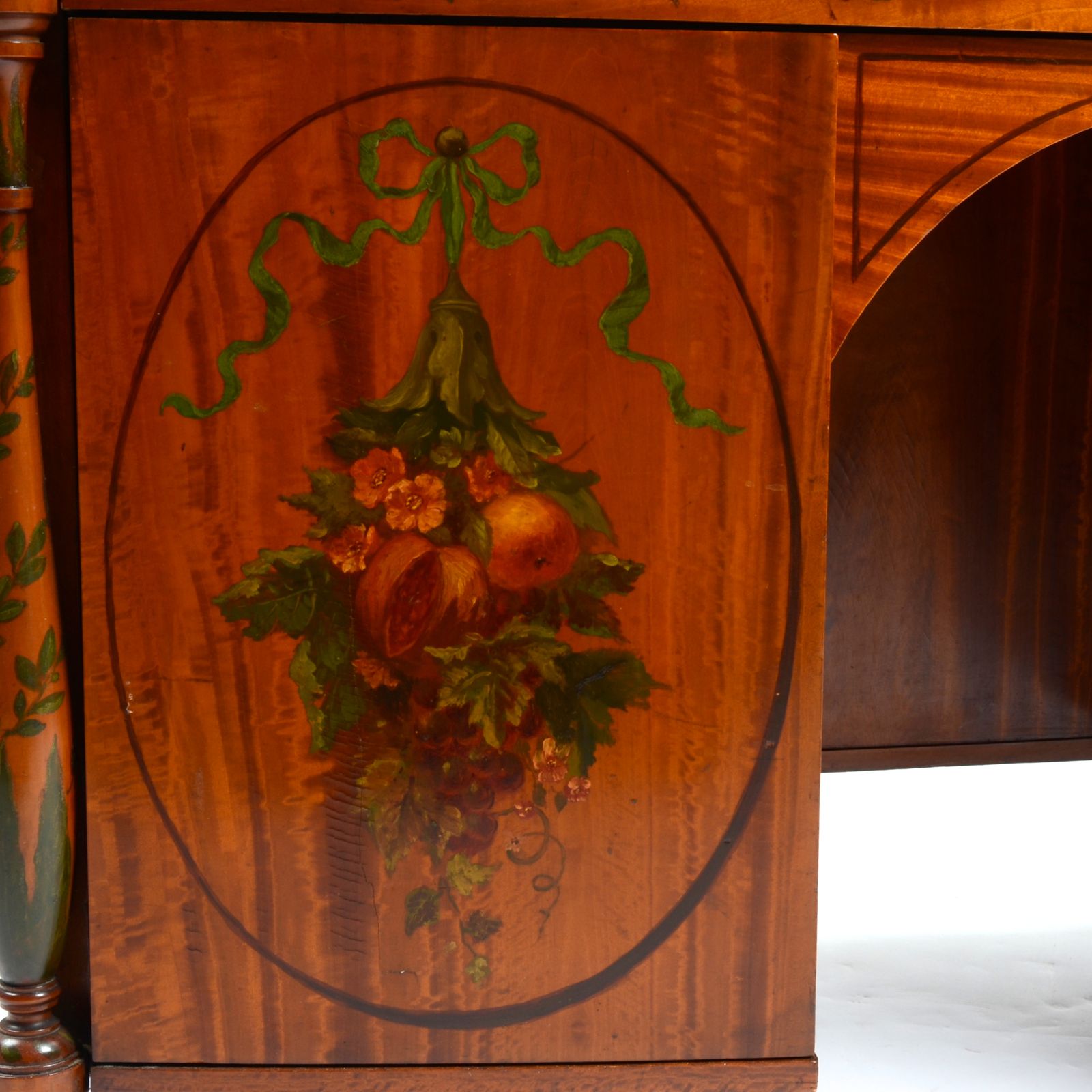 photo for sale Late 19th Century Satinwood Painted Desk Or Dressing Table