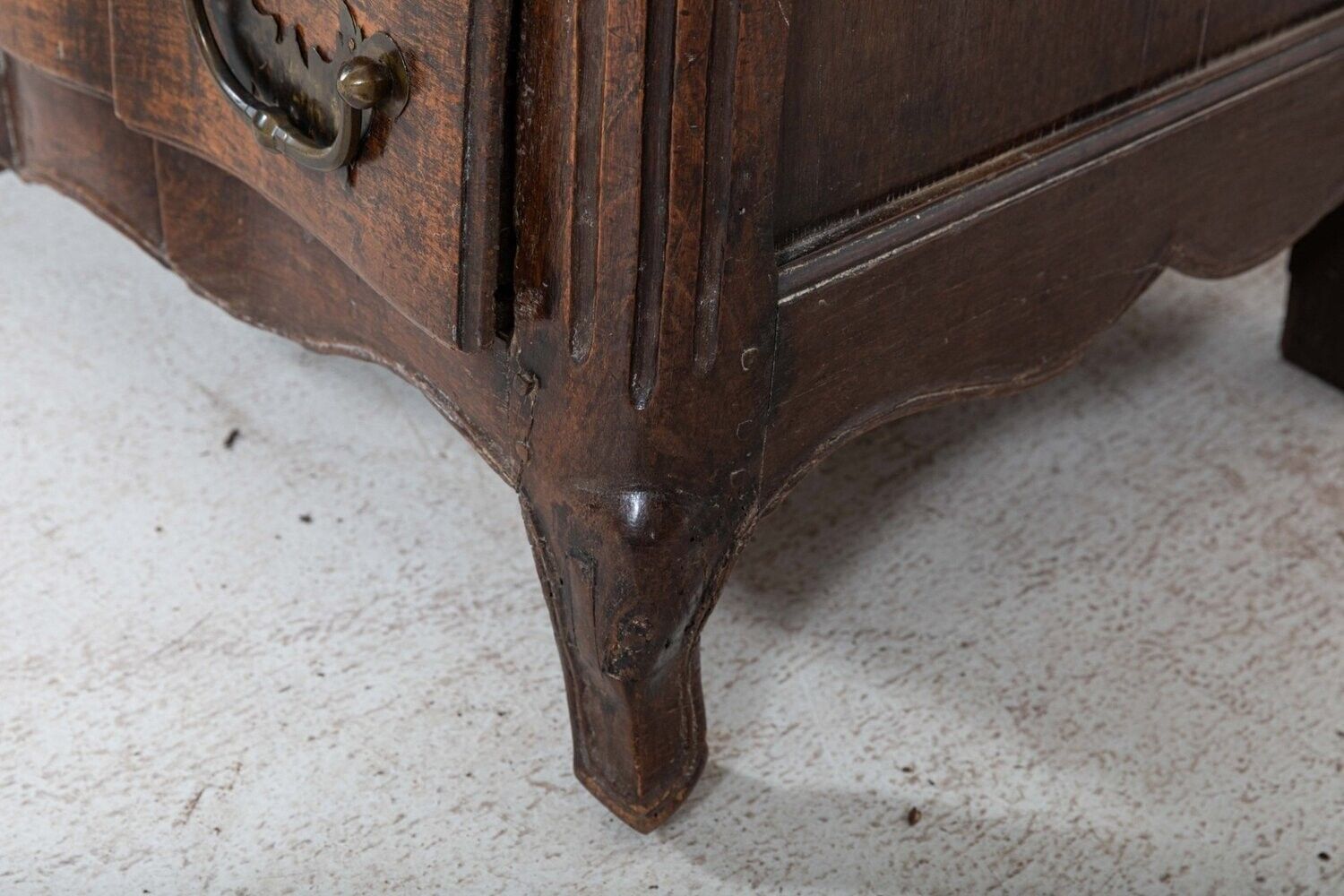 18thc French Provincial Serpentine Walnut Commode photo buy