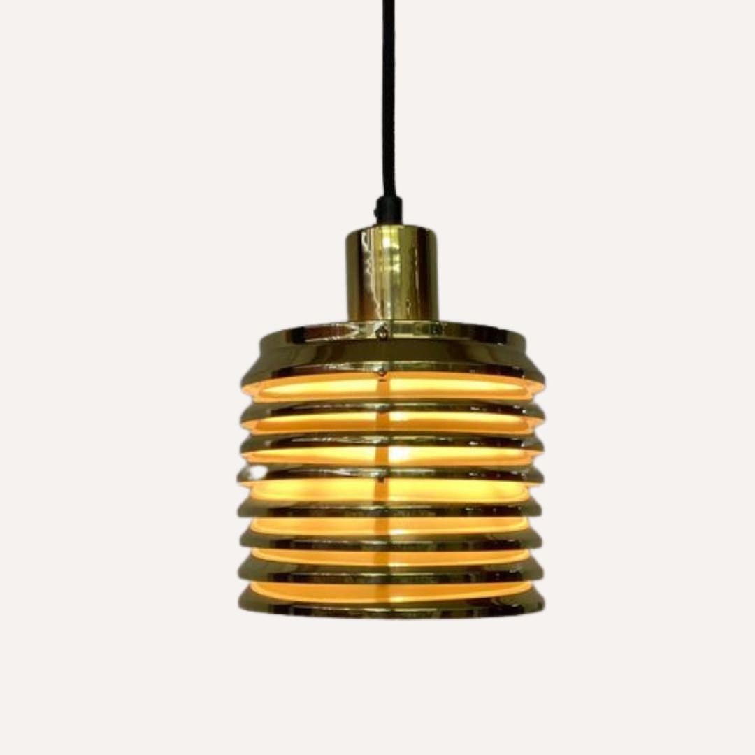 Hans Agne Jakobsson For Markaryd T 642 Modernist Hanging Lamp, 60s photo vintage