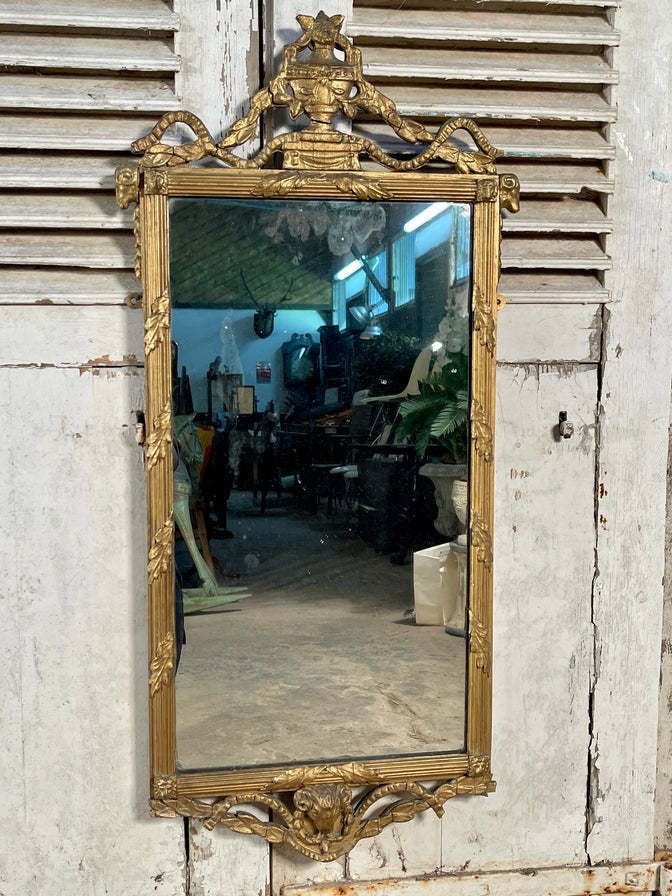 Antique Georgian Gilt Wood Regency Pier Mirror Circa 1770