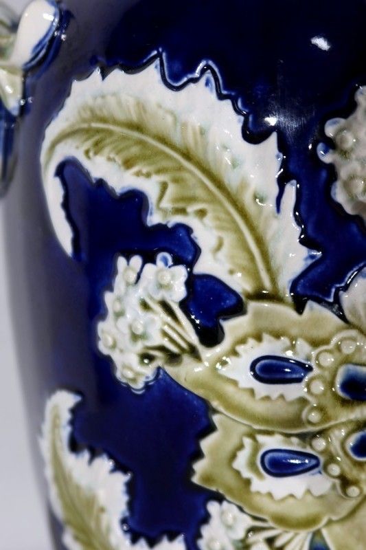 photo furniture Important Earthenware Vase, Faïencerie De Fives Lille   Early 20th Century