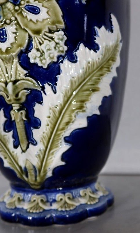 photo for sale Important Earthenware Vase, Faïencerie De Fives Lille   Early 20th Century