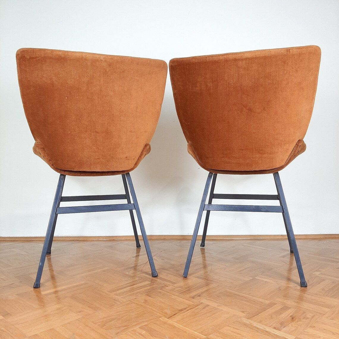 Mid Century Original Vintage Chair Lupina From Niko Kralj For Stol Kamnik 1960s Retro Lounge Chair Office Chair Ginger photo for sale