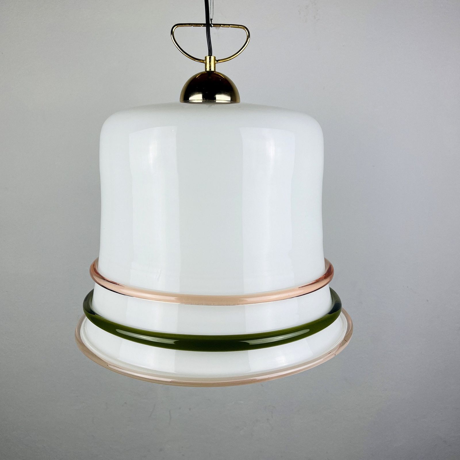 Vintage Murano Pendant Lamp Italy 1970s Space Age Retro Lighting