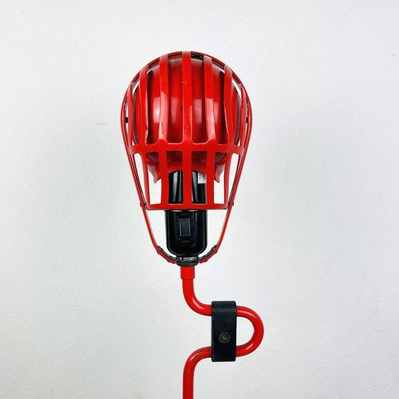 photo furniture Mid Century Red Desk Lamp Igloo By Tommaso Cimini For Lumina Italy 1980s