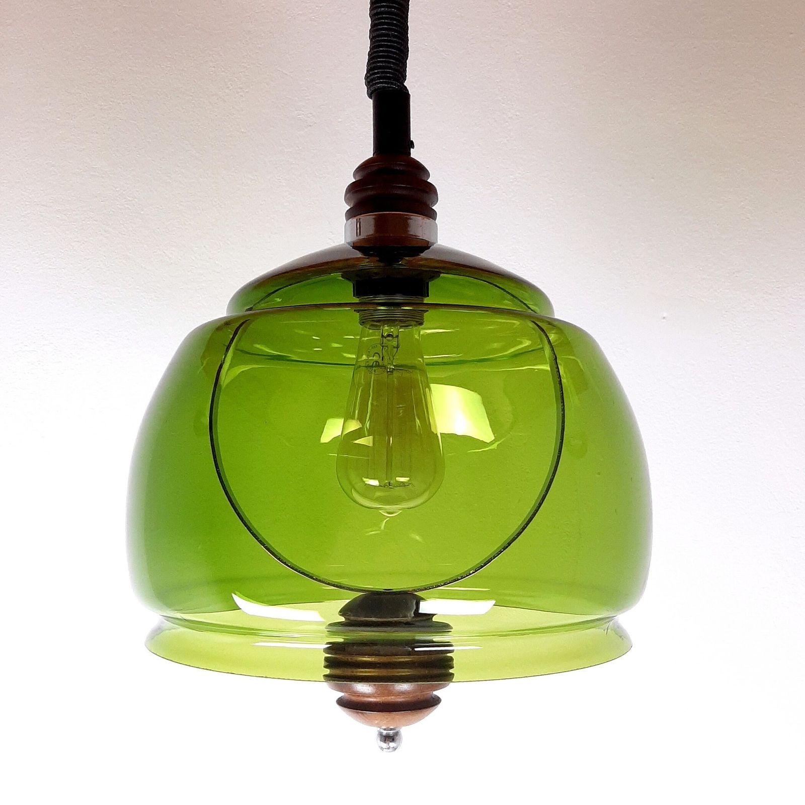 Rare Mid Century Pendant Lamp Sijaj Hrastnik Yugoslavia '60s Vintage Lighting Retro Home Decor Farmhouse Cottage Rustic photo furniture