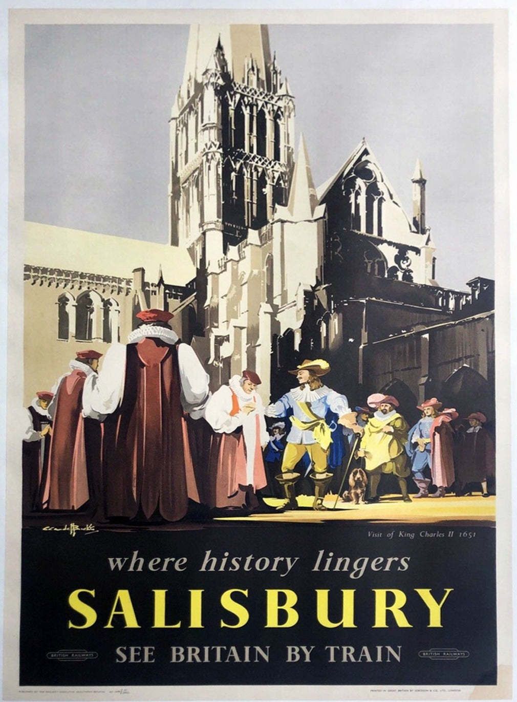 Salisbury   British Railways Original Vintage Poster