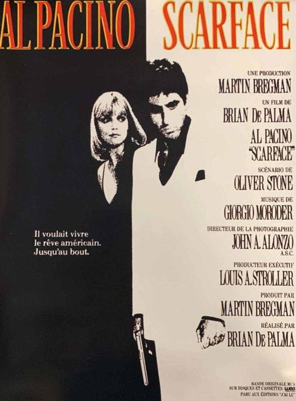 Scarface (French) Original Vintage Poster