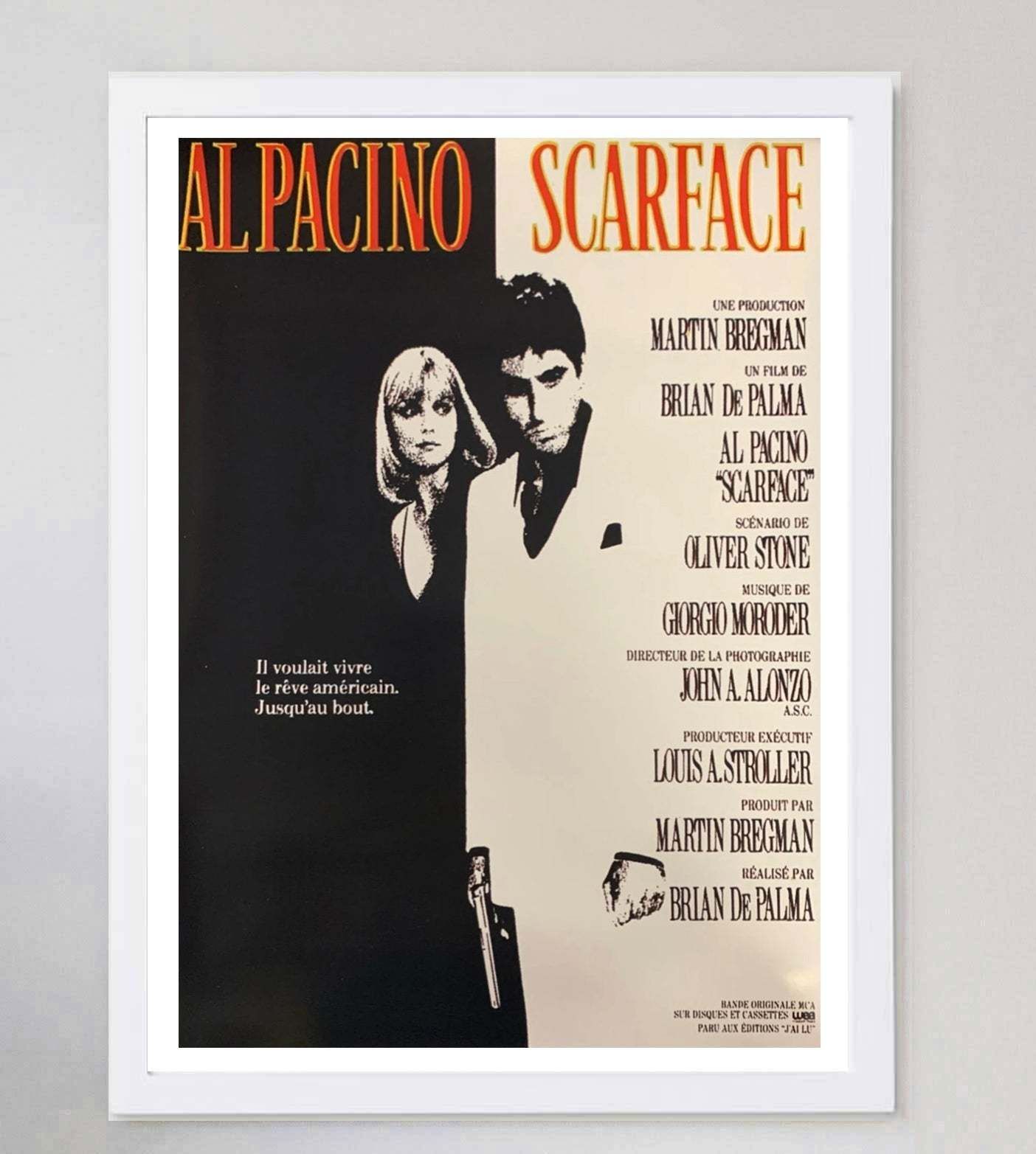 Scarface (French) Original Vintage Poster photo for sale