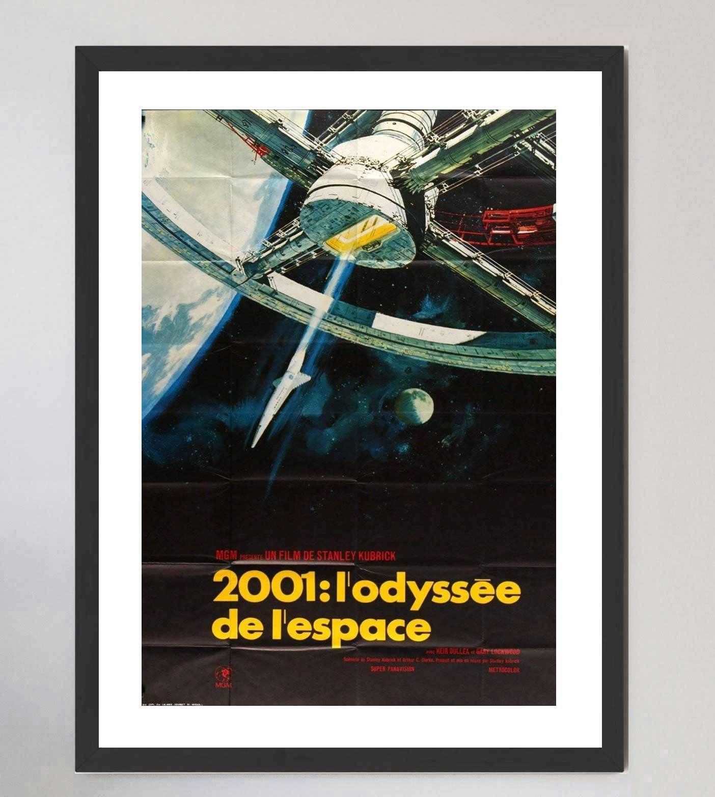2001: A Space Odyssey (French) Original Vintage Poster photo furniture