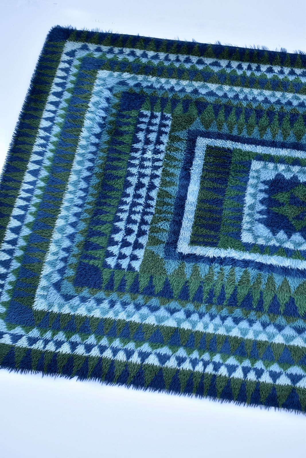 photo furniture Large Handmade 1960’s Scandinavian Rya Rug