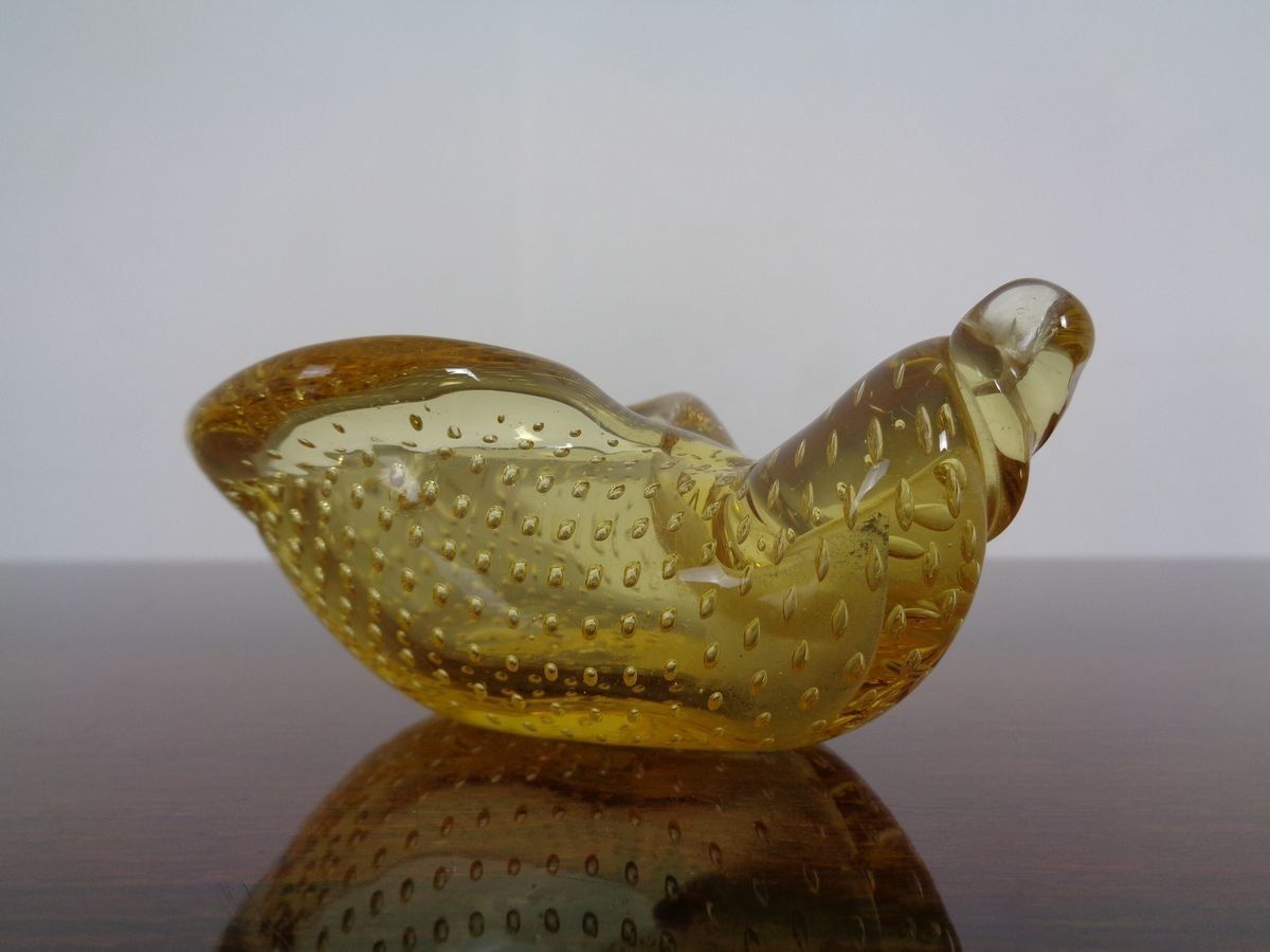 Italian Murano Glass Shell By Archimede Seguso For Murano, 1960s photo 168.0