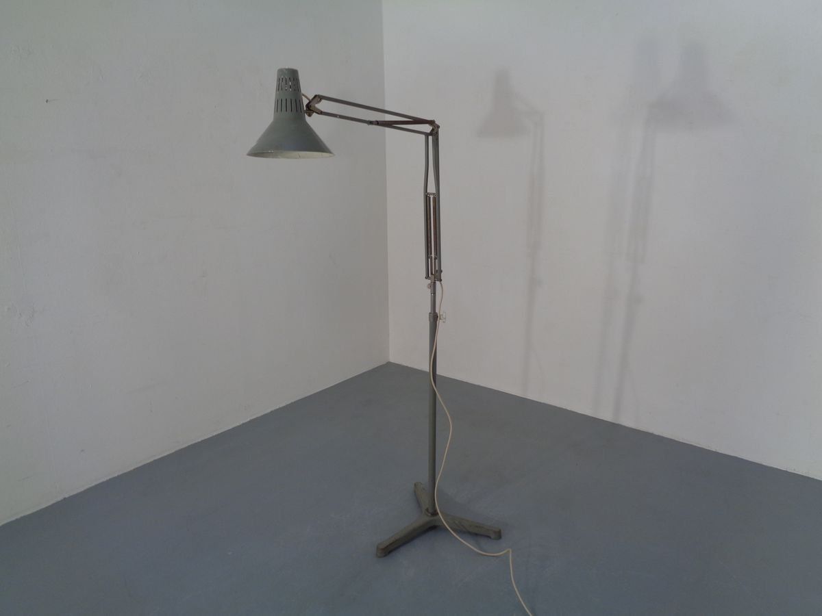 photo furniture Industrial Terry Architectural Floor Lamp By H. Busquet For Hala, 1950s