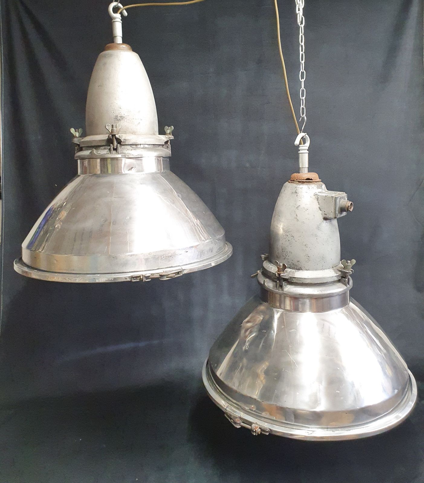 Industrial Pendant Lights C1940 (Price Each) photo vinterior