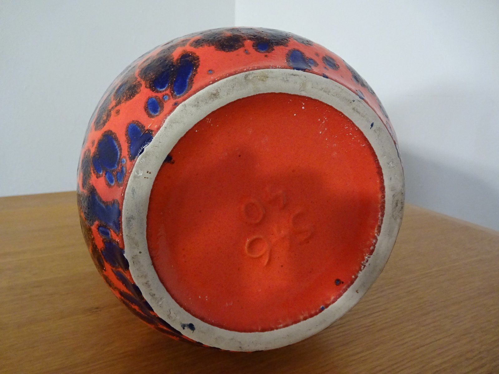 Large Fat Lava Ceramic Vase From Scheurich 1970s Set Of 2 photo vintage