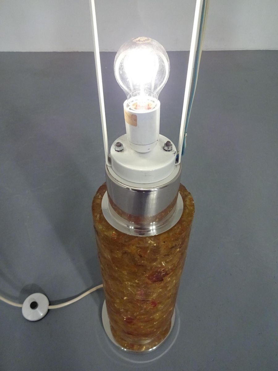 photo furniture Resin Amber Floor Lamp From Kaiser Leuchten, 1970s