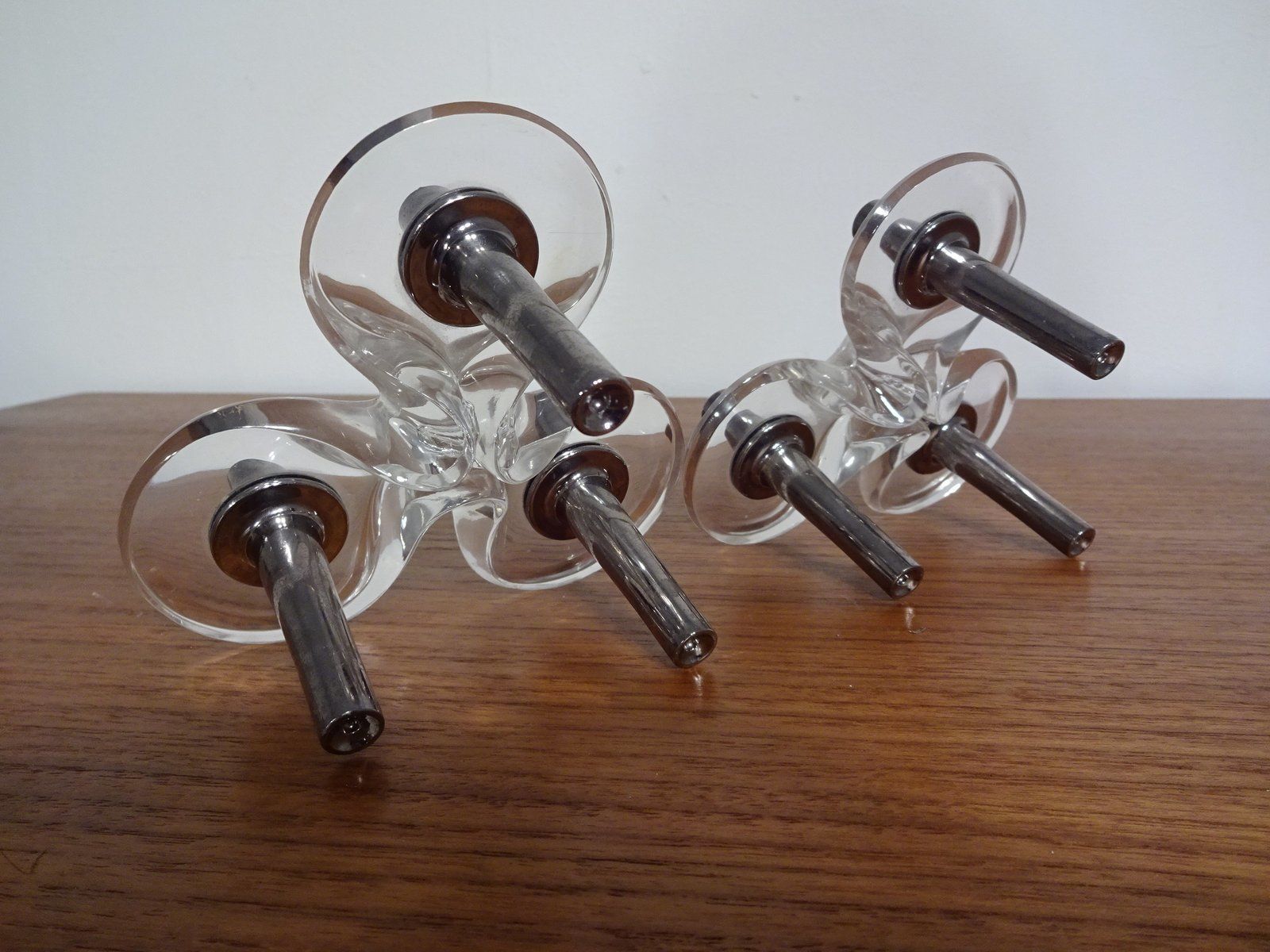 Candleholders By Ceasar Stoffi & Fritz Nagel For Bmf 1960s Set Of 2 photo Home Decor