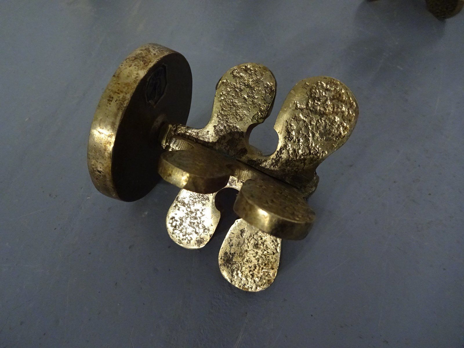 Italian Brutalist Candle Holders By Guiseppe Gallo For Gallo 1960s Set Of 2 photo vinterior